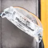 天文学トゥールビヨンシルバードラゴンスイスクォーツメンズウォッチパヴェピースユニークな完全透明ガラス3D彫刻ブラックレザーストラップスーパーエディションPuretime01 B2