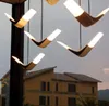 Lámparas colgantes Led de gaviotas voladoras creativas de diseñador nórdico, lámpara Simple moderna para pájaros, Bar, restaurante, dormitorio, estudio de cabecera