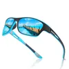 Óculos de sol espelhar lentes azuis esportes homens Óculos polarizados ao ar livre Mulheres UV400 Tons unissex com estojo