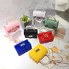 2021 Borse e borsette per bambini Mini Crossbody Cute Girls Woven Jelly Coin Wallet Donna Pures e Borse Tote