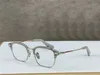 Novo design de moda homens óculos ópticos typograph k quadro quadrado ouro vintage estilo simples transparente óculos de alta qualidade clara lente 142