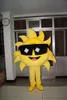 Halloween żółty Sun Mascot Costume Najwyższa jakość kreskówka Kueower Anime Postacie Kostium przyjęcia Karnawał