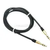 Audiokabel Jack 3,5 MM mannelijk naar 1M audiolijn Aux vergulde plug mat metaalkleurig snoer voor autohoofdtelefoon luidsprekerkabel