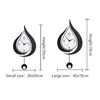 MEISD Pendulum Large Water Drop Design Clock Wall Mirror stickers Modern Design Room Quartz Silent Watch Home Decor Horloge 210930