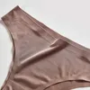 3 ADET Külot Kadın İç Çamaşırı Seksi Spor Dikişsiz Kadın Lingerie T-Back G-string Thong Kadın İç Buz Ipek Yeni Bannirou Y0823