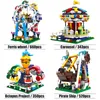 660 stks Stad Ferris Wheel Amusement Park Piraat Schip Schepper Bouwstenen Friend Moc Bricks Educatief Speelgoed voor kinderen Gift X0503