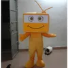 Halloween Bonito Tevê Mascote Traje de Alta Qualidade Personalizar Dos Desenhos Animados Televisão Anime Tema Caráter Carnaval Drots Festa de Aniversário Festa de Aniversário Equipamento