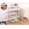 Armoire à vêtements rangement Simple multicouche étagère à chaussures en acier inoxydable bricolage armoire cintre maison organisateur accessoires meubles