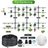 Vattenutrustning mini droppbevattningssats trädgårdssystem som dimar kylning för växthusgräsmatta med justerbar sprinkler224N