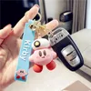 Schlüsselanhänger 2021 Kawaii Special Pink Kirby Star Abenteuerspiel Tier Anhänger Silikagel Schlüsselanhänger für Frau Tasche Auto Puppen Kinderspielzeug7128461