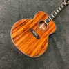 Custom Grand Guilds Jumbo Koa Trä Vintage F50 Akustisk gitarr med 550A Soundhole Pickup Godkännande Gitarranpassning OEM