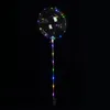 Party Favorit Ny LED Lampor Ballonger Nattbelysning Bobo Ball Multicolor Dekoration Ballong Bröllop Dekorativ Ljus ljusare med pinne