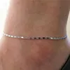 Ankelband Mode Guld Tunn Kedja Ankel Charm Anklet Ben Armband Fot Smycken Justerbara Armband För Kvinnor Tillbehör