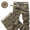 Pantaloni cargo mimetici da uomo Pantaloni casual in cotone multi tasche Pantaloni tattici militari Streetwear Pantaloni lunghi da combattimento da lavoro