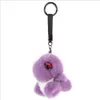 Porte-clés en vraie fourrure de vison, dinosaure mignon Dino pour femmes, accessoires de sac, pendentif à breloque suspendu