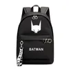 DC Superhero otaczające Batman Luminous Backpack Printing College Style Girl's Ribbon Bag222d