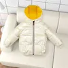 Kış Erkek Kız Aşağı Ceketler Yüksek Kalite Parkas 3-12 Yıl Moda Kız Sıcak Snowsuit Kapüşonlu Giyim Çocuk Mont 211203