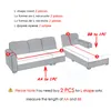 Stoelhoezen pluche sofa voor woonkamer fluwelen elastische hoek sectionele bank love seat cover set fauteuil l vorm meubels slipcover