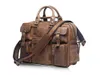 Leather Genuine Handbags Messenger bags Large Men Crazy Horse Several Pockets Male Shoulder