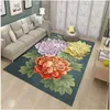 3D Floral Impresso Grande Home Tapetes para sala de estar Quarto Área de Tapete Anti Slip Flores Tapete para Tapete de Cozinha Mat Home Decor 634 V2