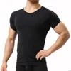 Doux Hommes Maigre Maillot de Corps Homme Sexy Sous-Vêtements T-shirts Courts Fitness Tops Pyjamas Pantalon Renflement Poche Bas Vêtements Ensemble Sous-Chemises