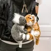 Tigers lions Plush Keychain pendants creative cute car key chain lovers cartoon bag Pendant stuffed dolls Kids Toys Baby Birthday Gift For Children 640630273233