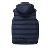 Winter Down Kamizelka Mężczyźni Casual Waistcoat Męska Kurtka Bez Rękawów Bez Rękawów Plus Rozmiar 5XL Ciepłe płaszcze 210923