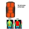 Usb Heated Vest V Neck Heart Jacket Plus Size Men Sportswear Electric Heated Vest Jacket Heart Coat for Camping 211120