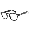 ファッションサングラスフレームレトロメガネフレームラウンドクリアアイウェアユニセックスクラシックビンテージリベット眼鏡小型透明レンズガファ