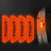 4pcsset Fluorescerende Auto Reflecterende Strips Waarschuwingsstickers Deur Open reflectie auto accessoire onderdelen Alle Auto 6 color8401582