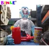 Customized 8mH bloody outdoor characters giant inflatable halloween zombie for the roof Toys Haunted advertising decoration