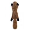 Wolfanimal plysch leksak chew squeaky whistling ekorre husdjur levererar hund tillbehör