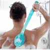 Back Body Shower Sponge Scrubber es med handtag Exfoliating Scrub Hud Massager Exfoliation Badrumborste