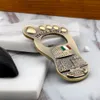 Creative Design Italy Beer Bottle Opener Fridge Magnet Baby Shower Gift Wedding Party Favors Foot Shape Openers ZC887