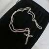 Kettingen ketting voor man legering Jezus kruis hanger goud en zilver hip hop kiel ketting