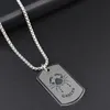 Uomini Hip Hop Acciaio inossidabile 12 Segno zodiacale Collana medagliette per cani Pendenti Charm Segno zodiacale Girocollo Astrologia Collane gioielli di moda volontà e sabbia