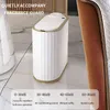 7l smart sensor papperskorgen med aromaterapi papperskorgen hem elektronisk kitche skräp Bin toalett Vattentät smal förvaring hink 211215