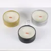 Eco Friendly Natural Plant Candle Ze Złotym Silver Black Cans Pakiet Wedding Birthday Party Prezent