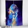 Psychedelic scene home decoration Mandala tapestry wall hanging wizardry tapestry Hippie Bohemian decorative sheet 210609