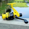 Baitcasting Reels Yellow Spinning Fishing Reel 12BB Rear Brake Wheel Collapsible LeftRight Interchangeable Arm For Pesca 20007008801346