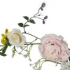 Nouveau rotin artificiel pivoine rose feuilles plante forêt décoration de mariage longue maison en rotin tenture murale pendentif arrangement floral RRD11990