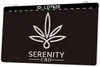 LD7620 Serenity CBD Oil 3D Engraving LED Light Sign Wholesale Retail