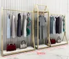 Clothing store display racks Commercial Furniture floor type men's and women's cloth shop side hanging clothes rack combination