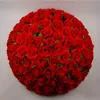 15 till 30 cm Artificiell kryptering Rose Silk Flower Kissing Balls Hanging Ball For Christmas Ornament Wedding Party Decorations Supplies