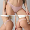 Kadın Dantel Moda Pamuk G-string Mektubu Tanga Külot Seksi Düşük Bel Külot Iç Çamaşırı Kadın Lingerie Samimi Pantolon Y0823