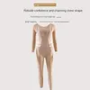 Intimo modellante da donna Body modellante per il corpo caldo da donna Pantaloni a maniche lunghe Addome Intimo per anca con sollevamento del seno e perdita di peso