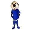 Halloween blue football Mascot Costume Top Quality Cartoon Anime theme character Adult Size Christmas Carnival Birthday Party Fancy Dress