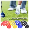 Golf Ball Liner Set Golf Ball 4 Alinhamento Linha Marcador com 2 penas Modelo Desenhar ferramenta de treinamento de golfe golfe