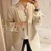 Koreański styl OL Wear Wear Blazer dla kobiet Jesień Slim Eleganckie Blazery Damskie Topy Garnitur Casual Single Breasted Coat 210514