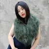 Accessori CXA52M Sciarpa vera pelliccia vera staccabile per la sciarpa di pelliccia di agnello mongolo per donne capi H0923